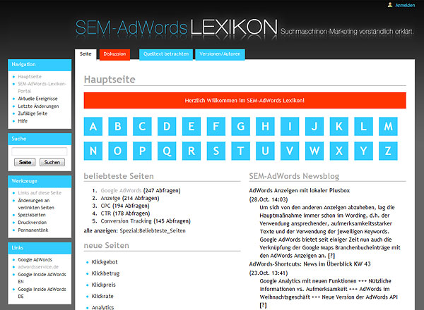 SEM-Adwords Lexikon