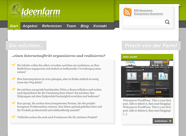 Ideenfarm – Boden für Ihre Ideen